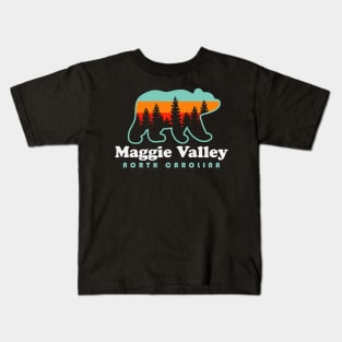 Maggie Valley North Carolina Mountain Town Vacation Kids T-Shirt